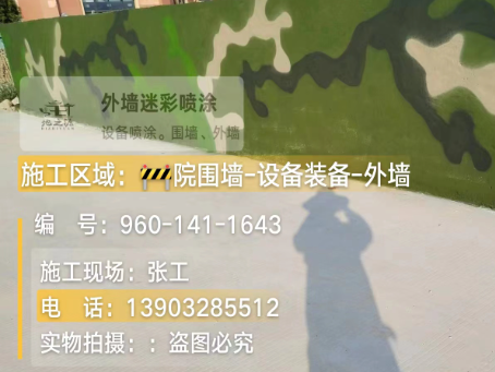 郴州 迷彩漆喷涂价格（按平方米计费）